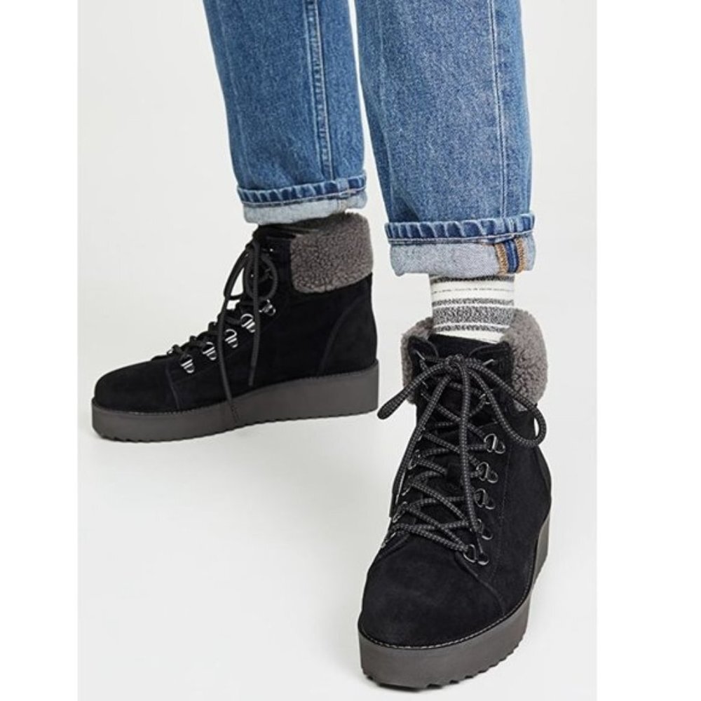 Sam Edelman Franc Hiking Boot Faux Shearling